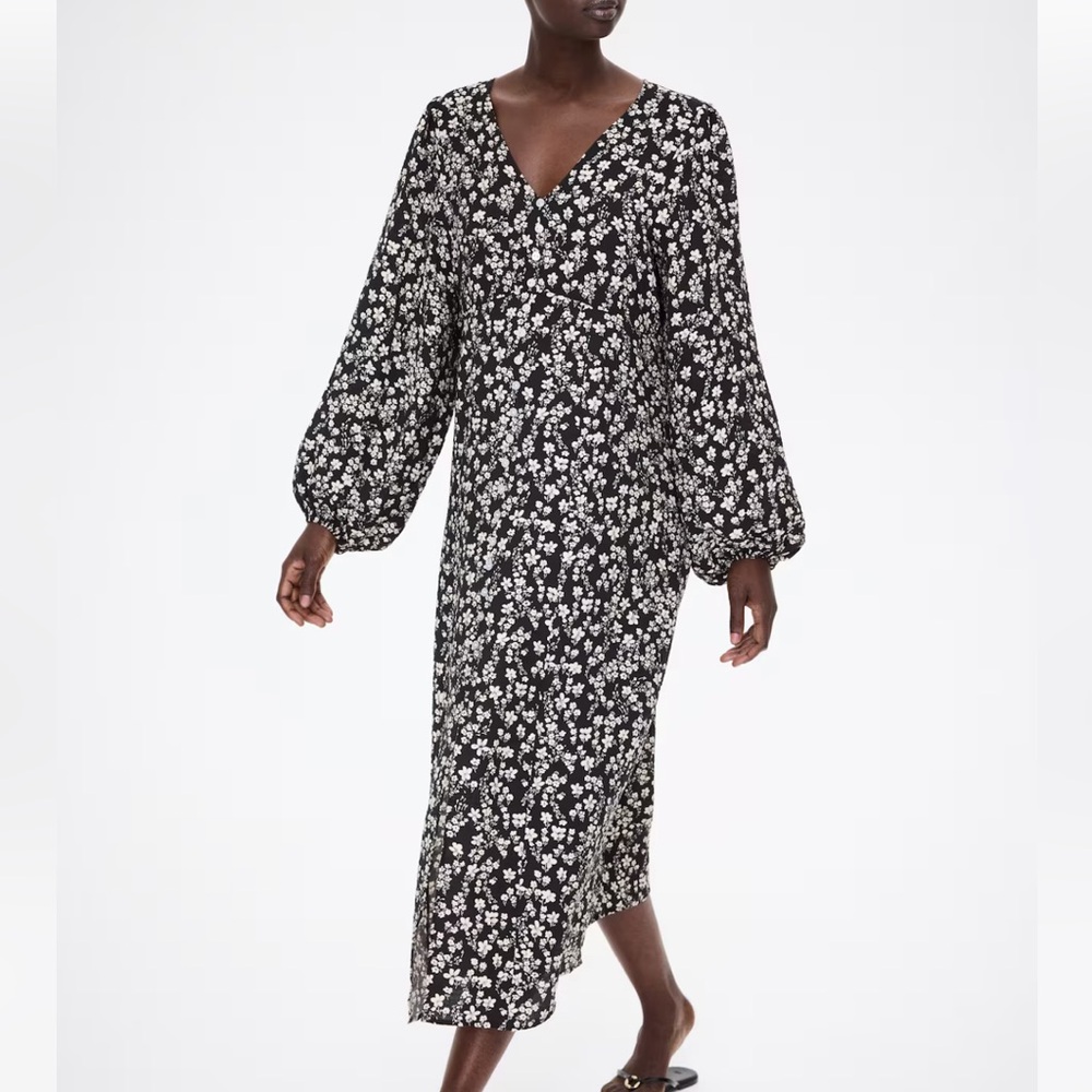 H&M Maternity Button-Front Dress (Size S)